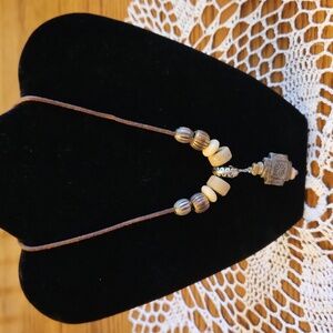 Necklace,  beautiful, unmarked,  beads with pendent